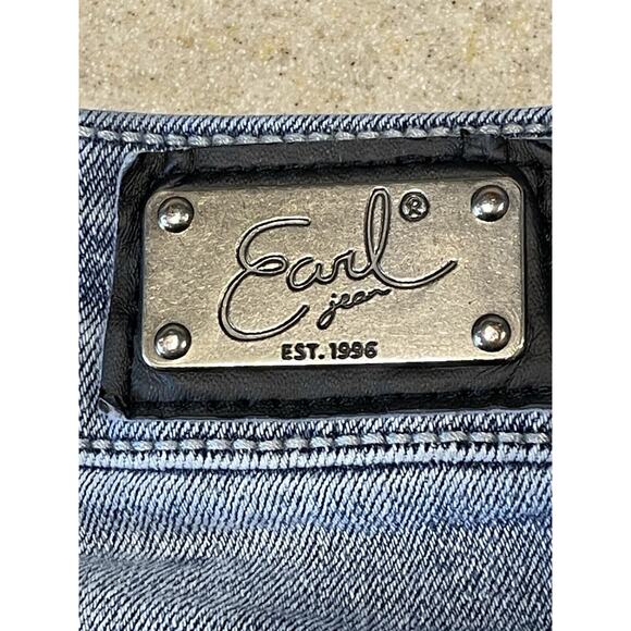 Earl Jeans Embellished Rhinestones Stretch Slim Boot Cut Size 10 Women’s Denim - Picture 8 of 13